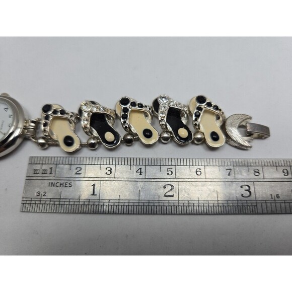 Vintage Jennie B Flip Flop Sandal Charm Bracelet Watch Quartz New Battery Summer main image 5